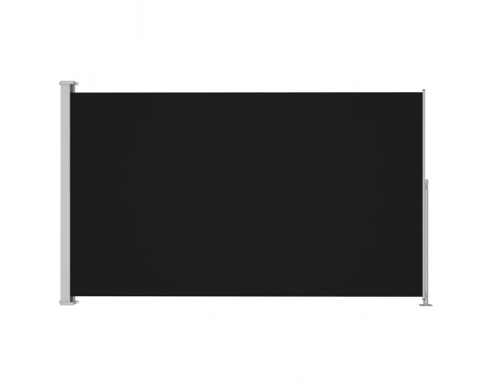 Sonata Прибираща се дворна странична тента, 220x300 см, черна