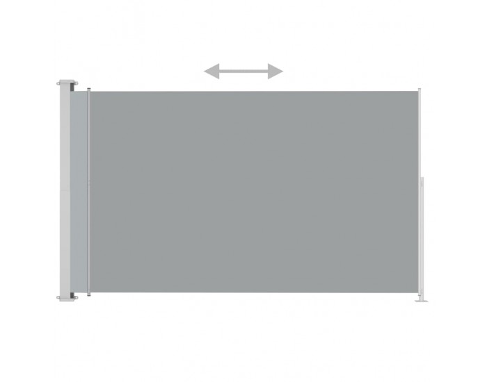 Sonata Прибираща се дворна странична тента, 220x300 см, антрацит