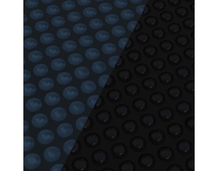 Sonata Плаващо соларно покривало за басейн, PE, 417 см, черно и синьо