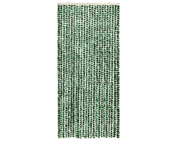 Sonata Завеса против насекоми, зелено и бяло, 90х220 см, шенил