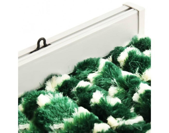 Sonata Завеса против насекоми, зелено и бяло, 90х220 см, шенил