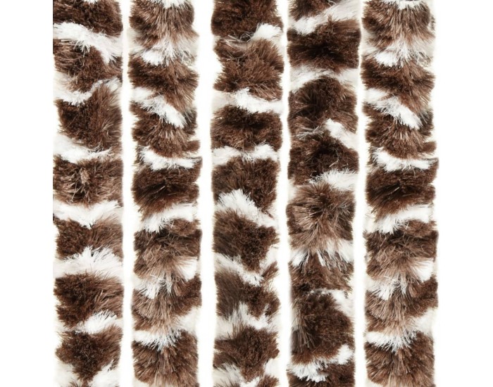 Sonata Завеса против насекоми, кафяво и бяло, 90x220 см, шенил