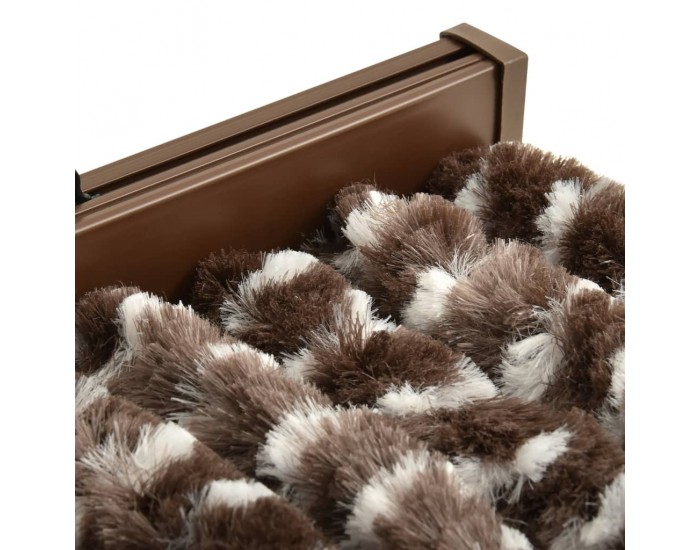 Sonata Завеса против насекоми, кафяво и бяло, 90x220 см, шенил