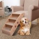 Sonata Сгъваеми стълби за кучета, кафяви, 62x40x49,5 см
