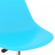 Sonata Въртящи се трапезни столове, 2 бр, сини, PP