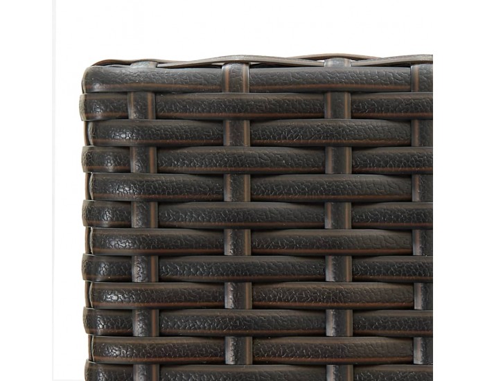 Sonata Бар табуретки, 2 бр, кафяви, полиратан