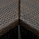 Sonata Ъглова бар маса, кафява, 100x50x105 см, полиратан