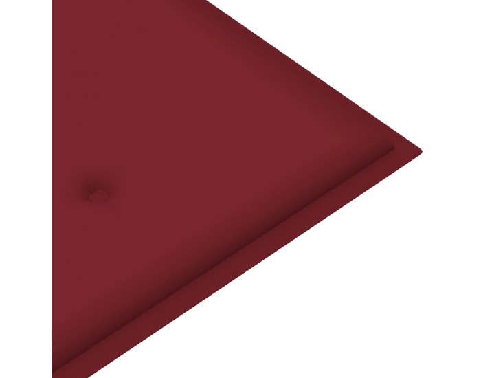 Sonata Възглавница за градинска пейка виненочервена 150x50x4 см плат