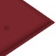 Sonata Възглавница за градинска пейка виненочервена 150x50x4 см плат