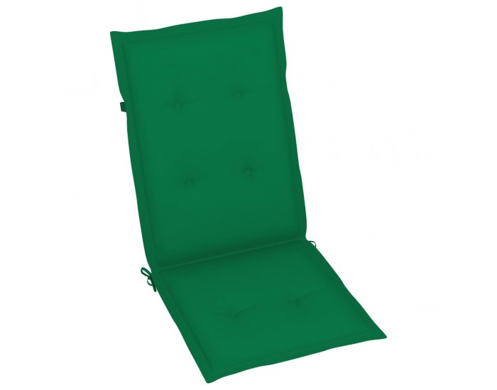 Sonata Възглавници за градински столове, 6 бр, зелени, 120x50x4 см