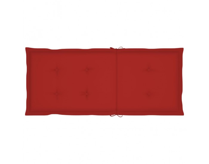 Sonata Възглавници за градински столове, 6 бр, червени, 120x50x4 см