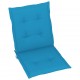 Sonata Възглавници за градински столове, 6 бр, сини, 100x50x4 см
