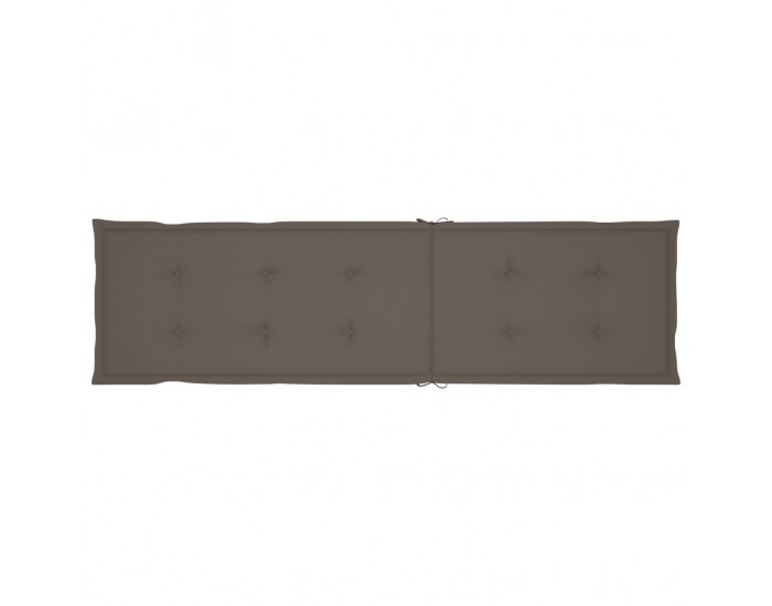 Sonata Шалте за шезлонг, таупе, (75+105)x50x4 см