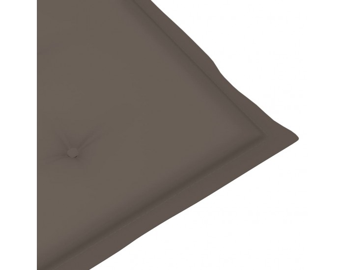 Sonata Шалте за шезлонг, таупе, (75+105)x50x4 см