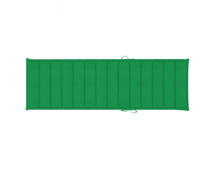 Sonata Шалте за шезлонг, зелено, 200x60x4 см, текстил