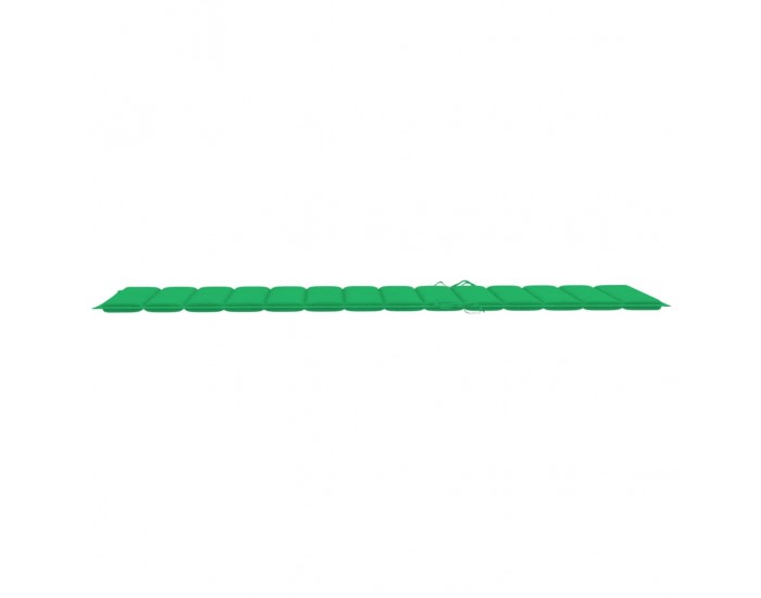 Sonata Шалте за шезлонг, зелено, 200x60x4 см, текстил