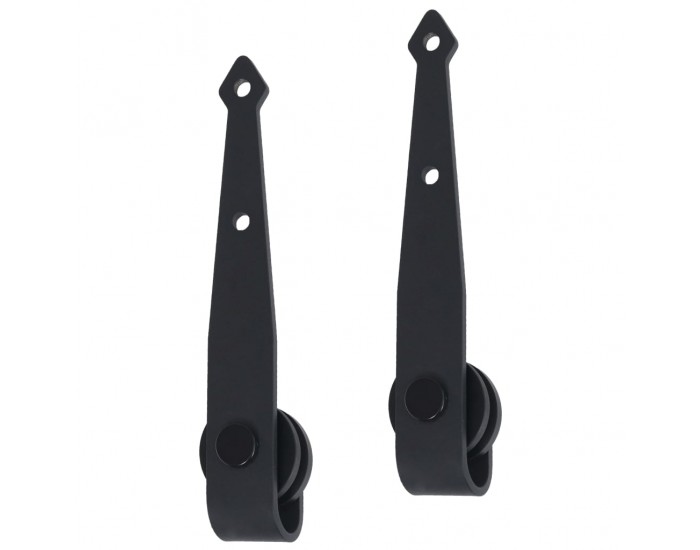 Sonata Мини комплект плъзгаща врата плевня въглеродна стомана 152 см