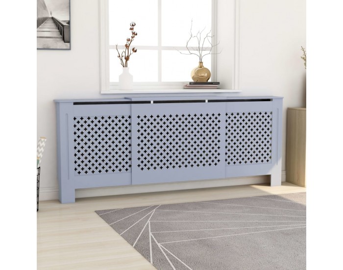 Sonata МДФ параван за радиатор, сив, 205 см