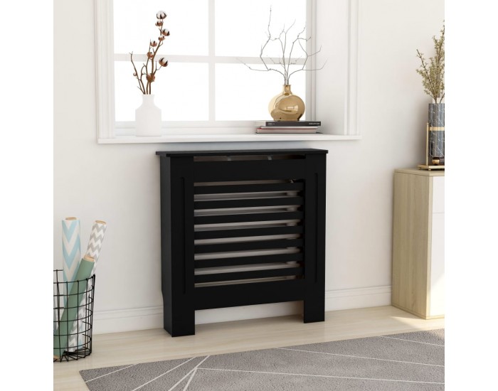 Sonata МДФ параван за радиатор, черен, 78 см