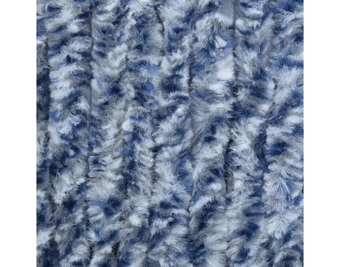 Sonata Завеса против насекоми, синьо и бяло, 90x200 см, шенил