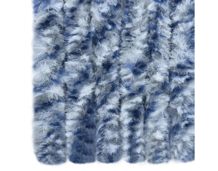 Sonata Завеса против насекоми, синьо и бяло, 90x200 см, шенил