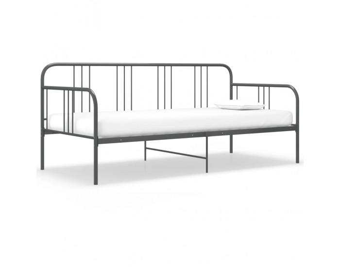 Sonata Рамка за легло, разтегателен диван, сива, метал, 90x200 см