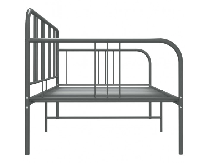 Sonata Рамка за легло, разтегателен диван, сива, метал, 90x200 см