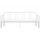 Sonata Рамка за легло, разтегателен диван, бяла, метал, 90x200 см