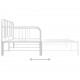 Sonata Рамка за легло, разтегателен диван, бяла, метал, 90x200 см