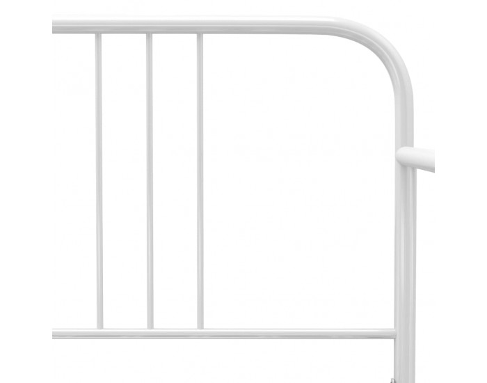 Sonata Рамка за легло, разтегателен диван, бяла, метал, 90x200 см