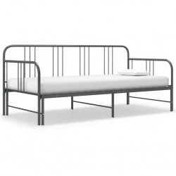 Sonata Рамка за легло, разтегателен диван, сива, метал, 90x200 см - Легла