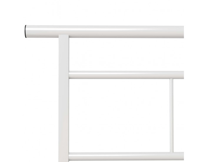 Sonata Рамка за легло, бяла, метал, 90x200 см