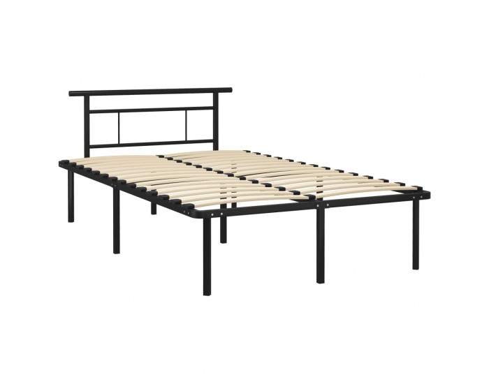 Sonata Рамка за легло, черна, метал, 120x200 cм