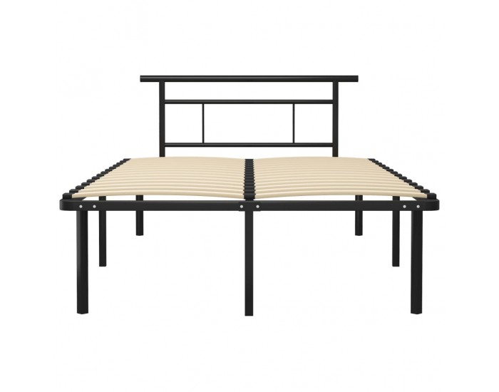 Sonata Рамка за легло, черна, метал, 120x200 cм