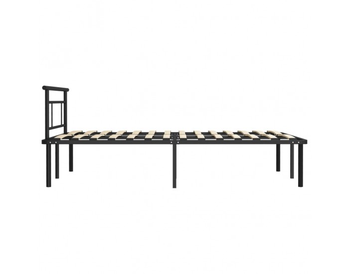 Sonata Рамка за легло, черна, метал, 120x200 cм