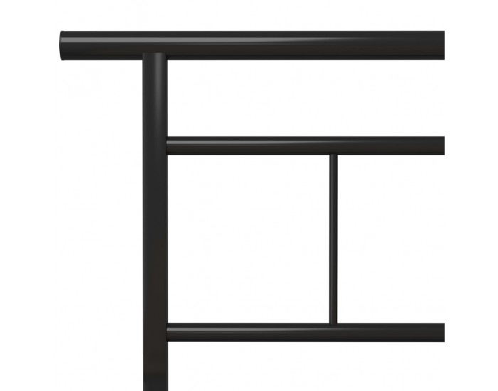 Sonata Рамка за легло, черна, метал, 120x200 cм