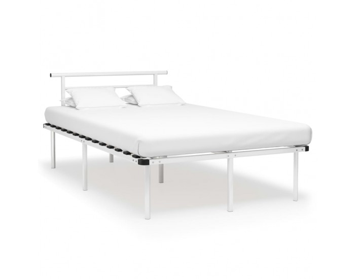 Sonata Рамка за легло, бяла, метал, 120x200 cм