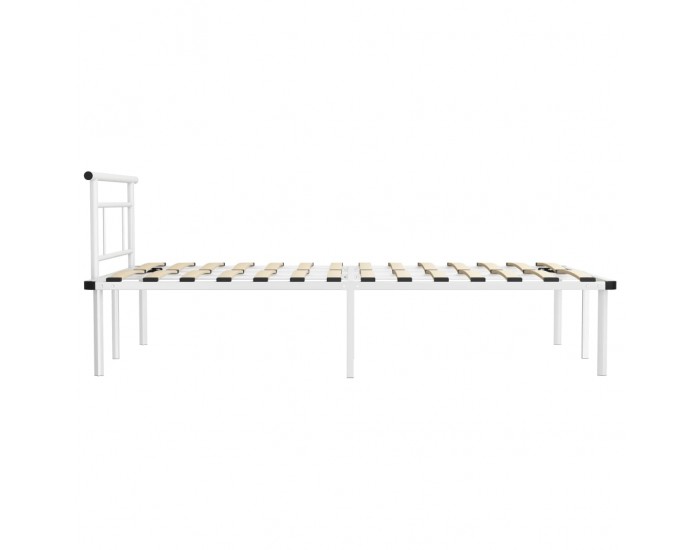 Sonata Рамка за легло, бяла, метал, 120x200 cм