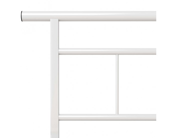 Sonata Рамка за легло, бяла, метал, 120x200 cм