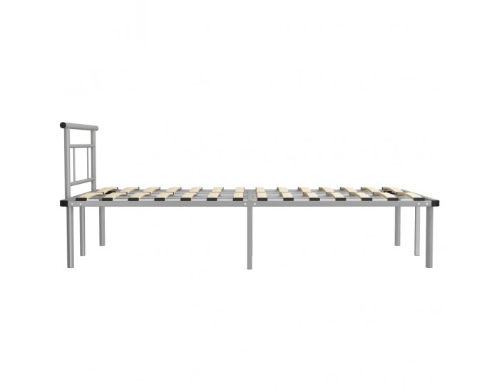 Sonata Рамка за легло, сива, метал, 120x200 cм