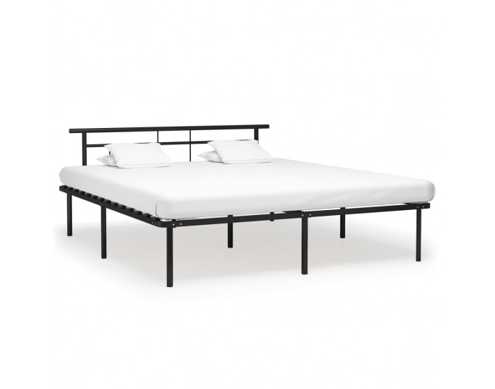 Sonata Рамка за легло, черна, метал, 180x200 cм