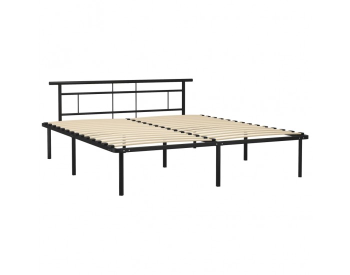 Sonata Рамка за легло, черна, метал, 180x200 cм