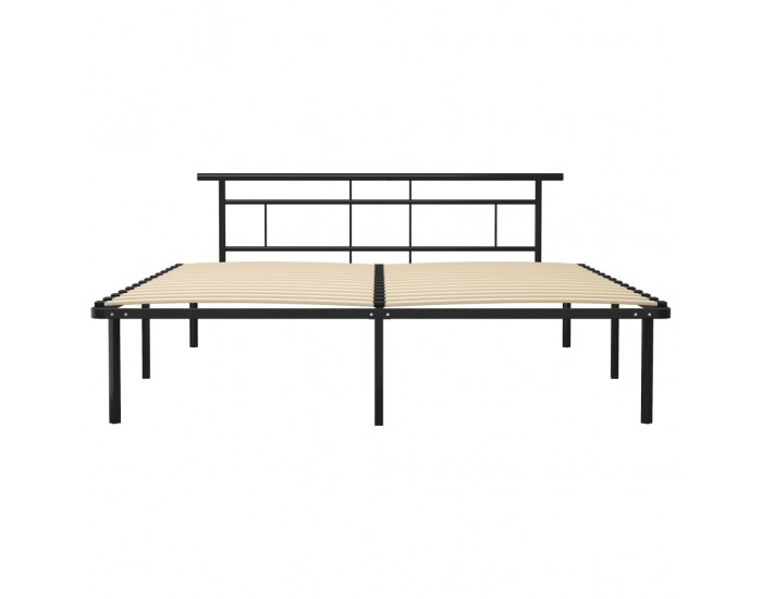 Sonata Рамка за легло, черна, метал, 180x200 cм