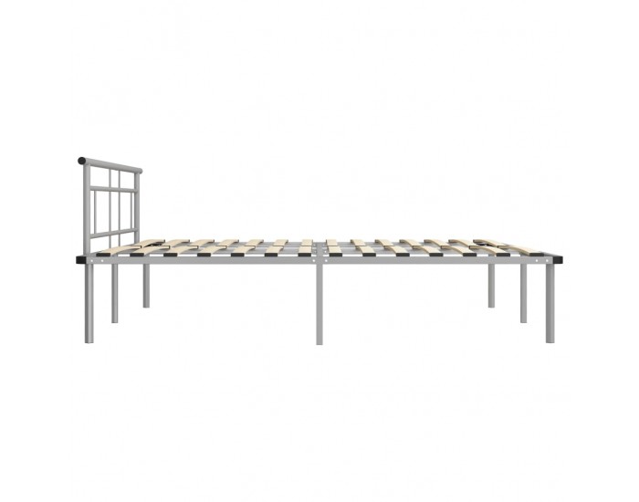 Sonata Рамка за легло, сива, метал, 180x200 см