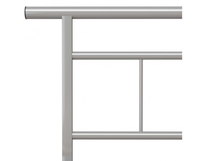 Sonata Рамка за легло, сива, метал, 180x200 см