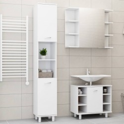 Sonata Комплект мебели за баня от 3 части, бял, ПДЧ - Комплекти