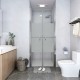 Sonata Врата за душ, полуматирано ESG стъкло, 76x190 см