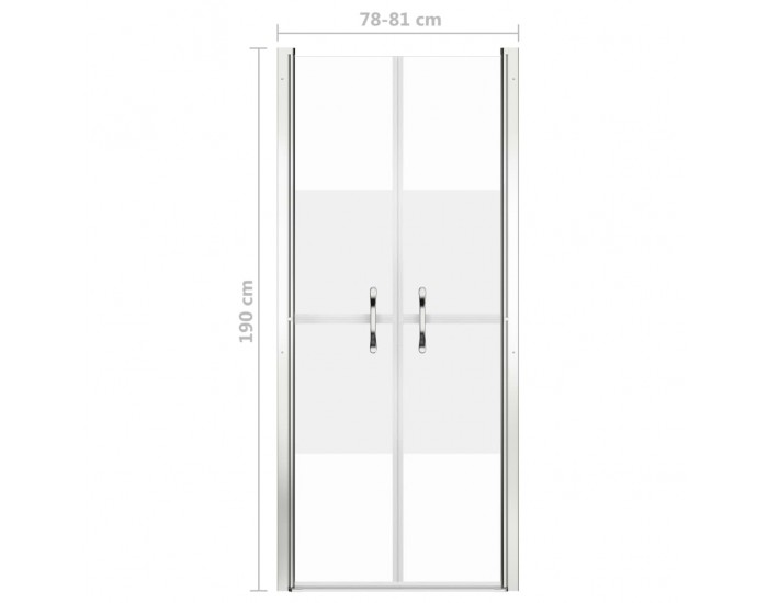 Sonata Врата за душ, полуматирано ESG стъкло, 81x190 см