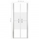 Sonata Врата за душ, полуматирано ESG стъкло, 101x190 см