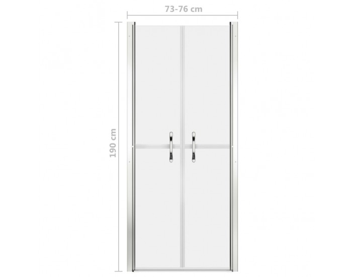 Sonata Врата за душ, матирано ESG стъкло, 76x190 см
